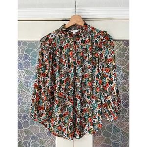70's Flower Silk Shirt
